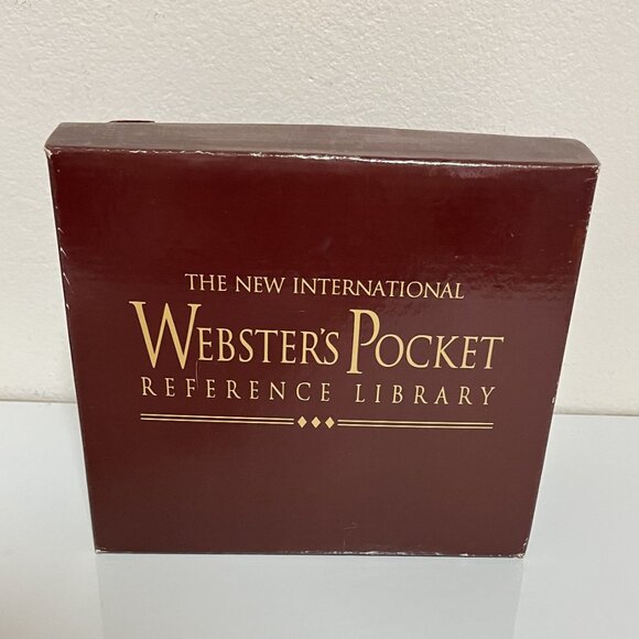 1998 THE NEW INT'L WEBSTER'S POCKET DICTIONARY (8 BOOKS w/ Slip Box) Preowned - Picture 6 of 10